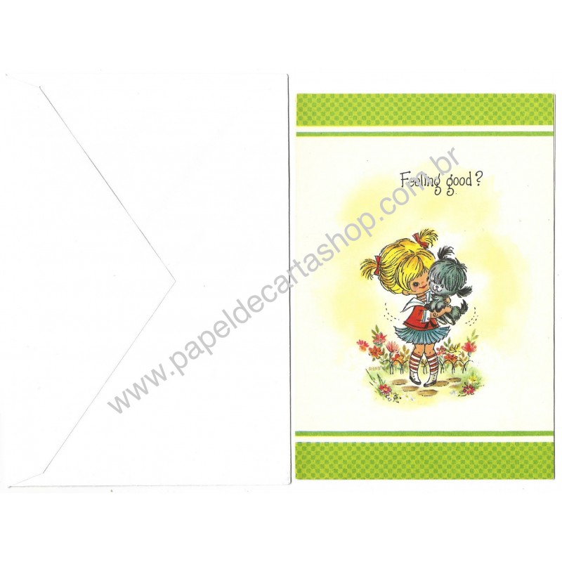 Kit 2 Notecards Antigos Importados Feeling Good