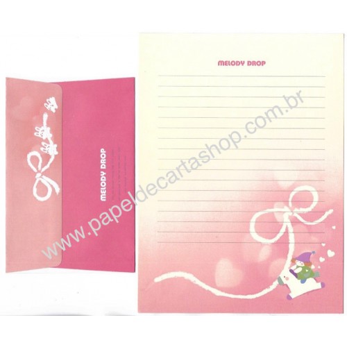 Conjunto de Papel de Carta Antigo Melody Drop YUKARI Japan