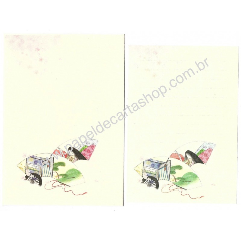 Conjunto de Papel de Carta Antigo (Vintage) GUEIXA 06 JPN