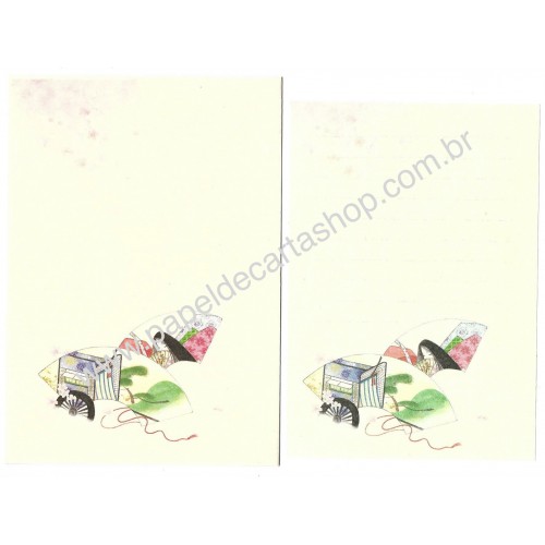 Conjunto de Papel de Carta Antigo (Vintage) GUEIXA 06 JPN