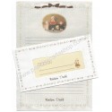Conjunto de Papel de Carta Antigo (Vintage) Modern Doll Japan