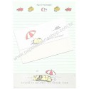 Conjunto de Papel de Carta Antigo (Vintage) NEKO NEKO KONEKO CVD Gakken