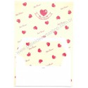 Conjunto de Papel de Carta Antigo (Vintage) Petit Heart CVM LYRIC JAPAN