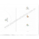 Conjunto de Papel de Carta Antigo Petite Friends Jey Jey Japan