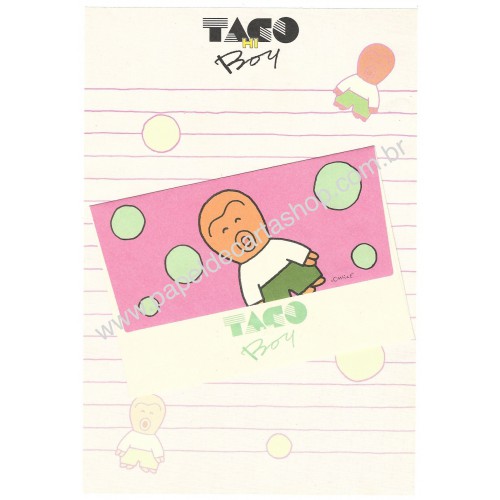 Conjunto de Papel de Carta Antigo (Vintage) TAGO BOY Sun-Star