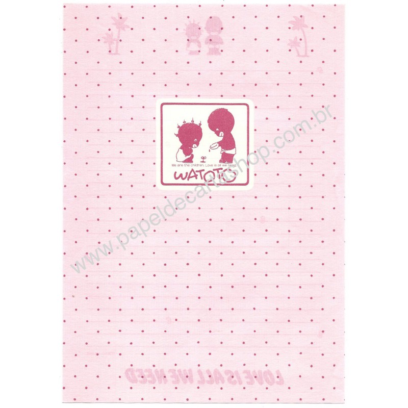 Conjunto de Papel de Carta Antigo (Vintage) WATOTO Tokyo Queen