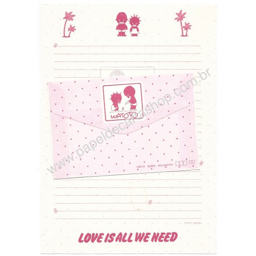 Conjunto de Papel de Carta Antigo (Vintage) WATOTO Tokyo Queen