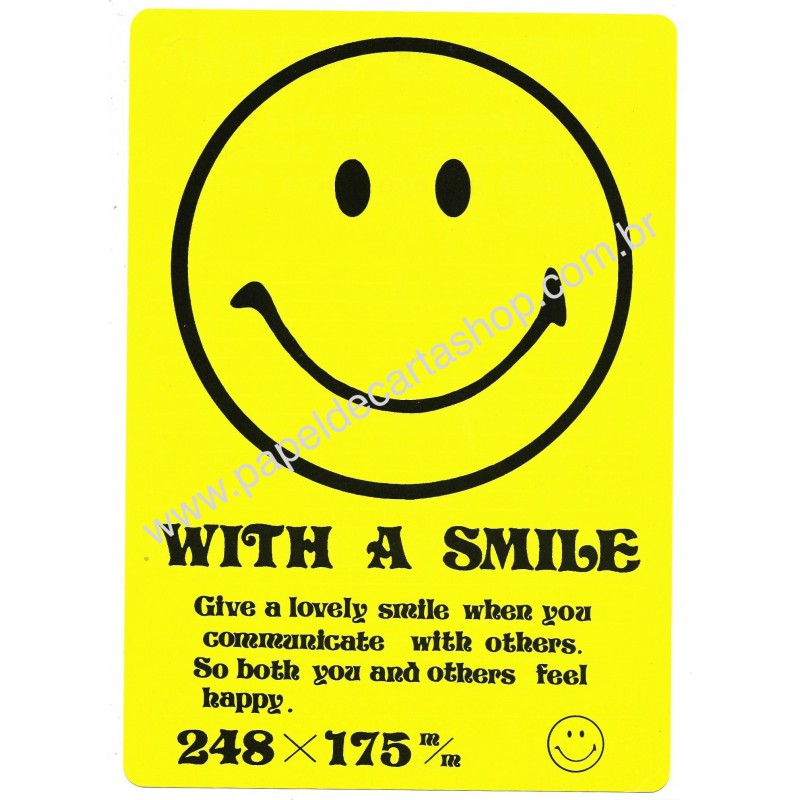 Conjunto de Papel de Carta Antigo (Vintage) With A Smile JAPAN