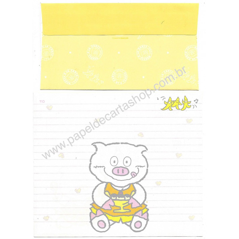 Conjunto de Papel de Carta Antigo CAM Banana Tombow Sugar