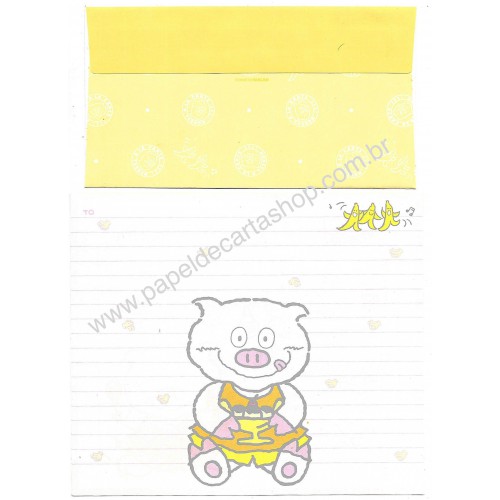 Conjunto de Papel de Carta Antigo CAM Banana Tombow Sugar