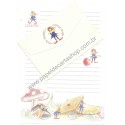 Conjunto de Papel de Carta Antigo Importado Little John JAPAN