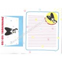 Conjunto de Papel de Carta Vintage Go Go Tamasaburq JAPAN
