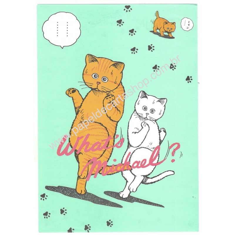 Conjunto de Papel de Carta Vintage What's Michael JAPAN