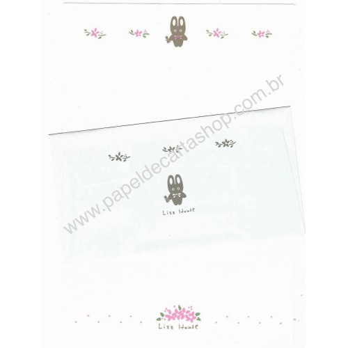 Conjunto de Papel de Carta Vintage Lizz House JAPAN