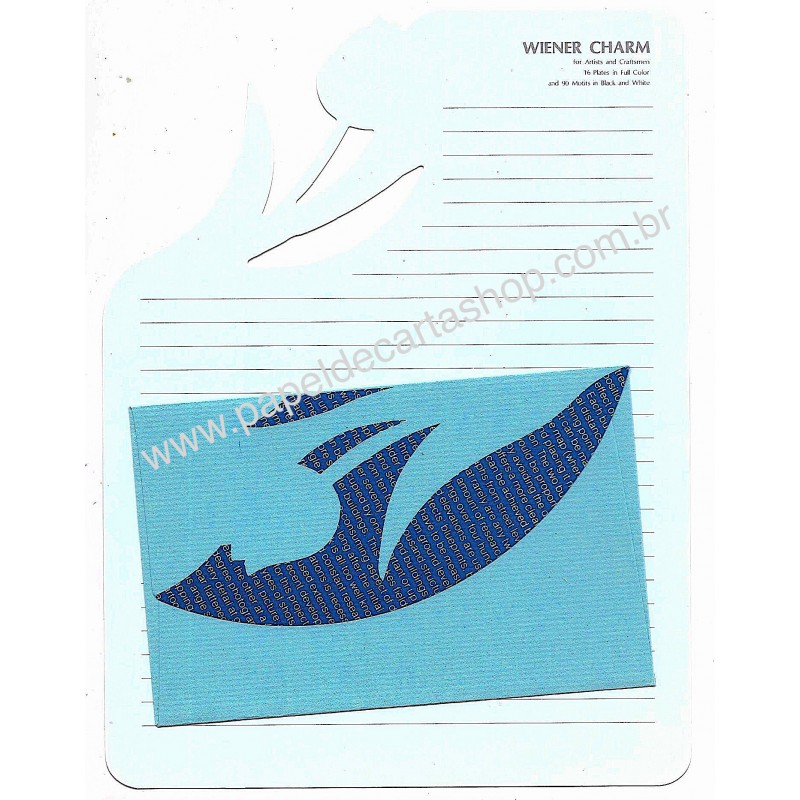 Conjunto de Papel de Carta Vintage Wiener Charm Japan