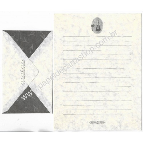 Conjunto de Papel de Carta Vintage Otome Club Gakken Japan