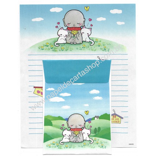 Conjunto de Papel de Carta Vintage Love me Tender Midori Japan