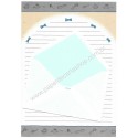 Conjunto de Papel de Carta Vintage Mary's Collection CAZ YUKARI JPN