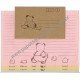 Conjunto de Papel de Carta Vintage Chanoma Guma JAPAN