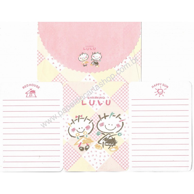 Conjunto de Papel de Carta Vintage Charming Lulu CRS Sunbeam JPN