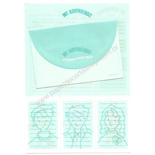 Conjunto de Papel de Carta Vintage Tesuto My Boyfriends KOKUYO JPN