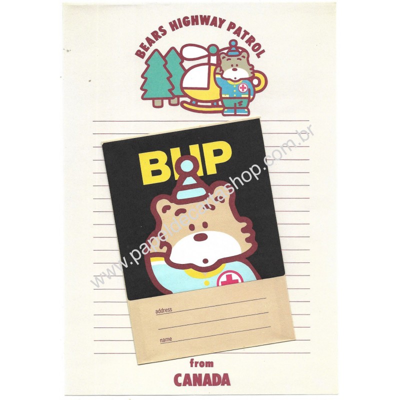 Conjunto de Papel de Carta Vintage BHP CVM Canada Ann Co JAPAN
