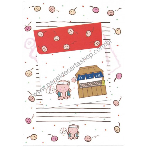 Conjunto de Papel de Carta Antigo Vintage SAM CVM Japan