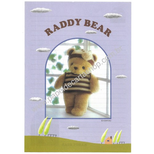 Conjunto de Papel de Carta Vintage Raddy Bear YOSHITOKU