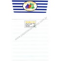Conjunto de Papel de Carta Vintage Viva Vegetarian 100% Freshness