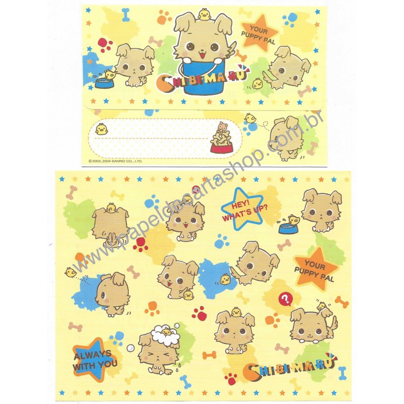 ANO 2004. Conjunto de Papel de Carta Chibimaru Can Sanrio