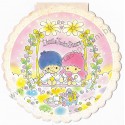 Ano 1994. Conjunto de Papel de Carta Little Twin Stars Round Sanrio