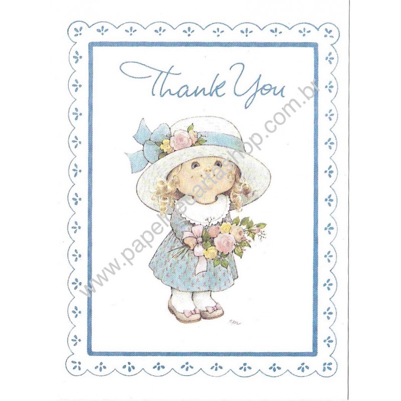 Notecard Antigo Importado Ruth Morehead Thx2 Sangamon