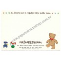 Ano 1994. Postcard Cartão Postal Mr. Bears Dream Vintage Sanrio