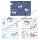 Ano 2015. Conjunto de Mini Papel de Carta Little Twin Stars CAZ Sanrio