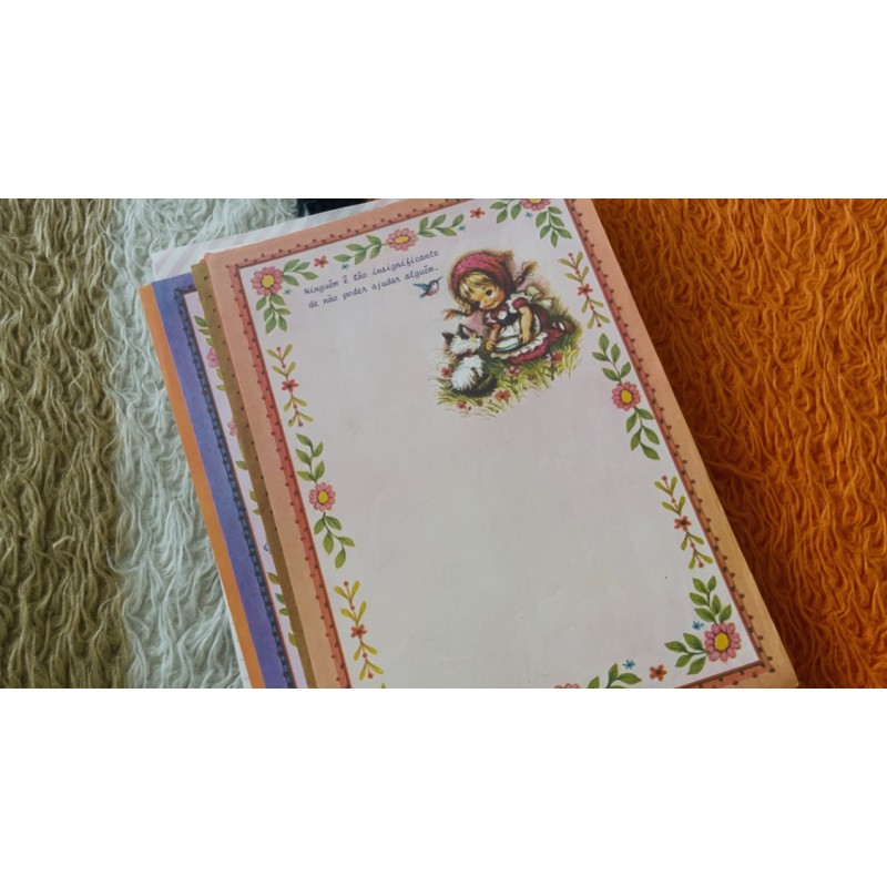 Coleção de Papéis de Carta Antigos Originais Nostalgia 16