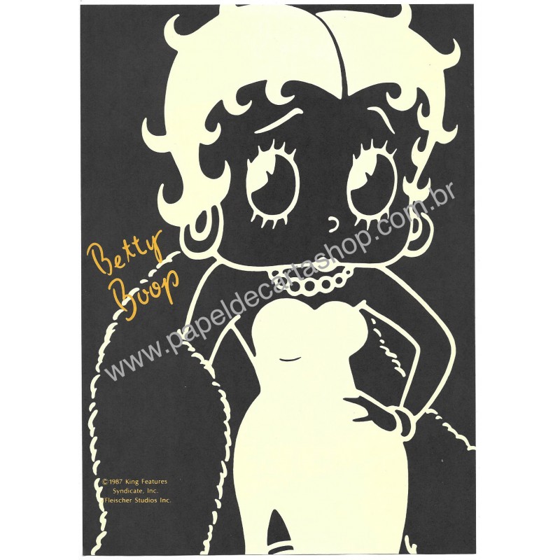Ano 1987. Papel de Carta BETTY BOOP King Features Sanrio