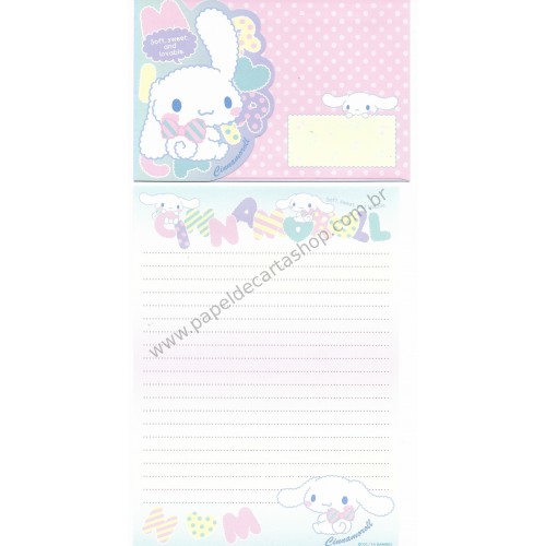 Ano 2014. Kit 2 Conjuntos de Papel de Carta Cinnamoroll S&S Sanrio