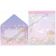 Ano 2014. Kit 2 Conjuntos de Papel de Carta Little Twin Stars Night Sky Sanrio