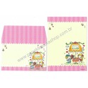 Conjunto de Mini-Papel de Carta com envelope ADO MIZUMORI 0109