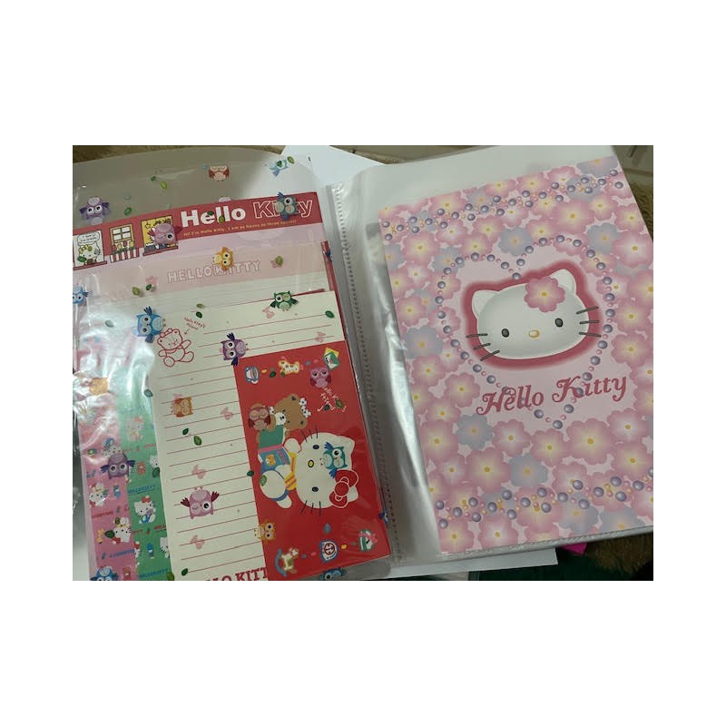 Pasta & Coleção de Papéis de Carta Antigos Sanrio