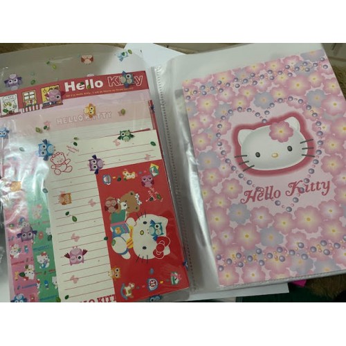 Pasta & Coleção de Papéis de Carta Antigos Sanrio