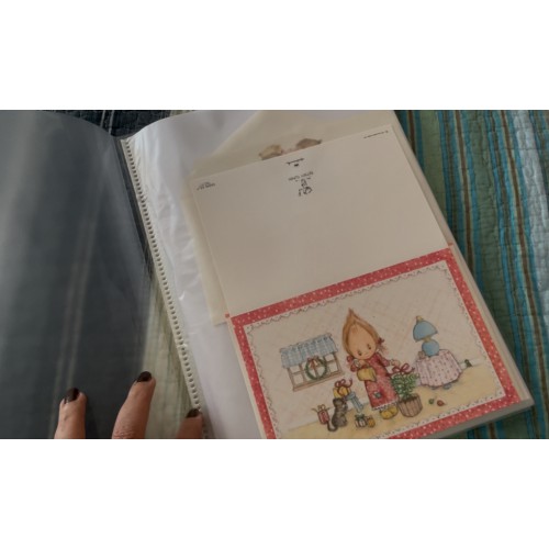 Pasta & Coleção de Papeis de Carta Antigos Betsey Clark Hallmark