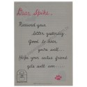 Conjunto de Papel de Carta Original Antigo Snoopy Spike CIN Hallmark