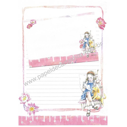 Conjunto de Papel de Carta Shinn Jee Menininha PB180166-2