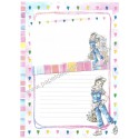 Conjunto de Papel de Carta Shinn Jee Menininha PB180166-3