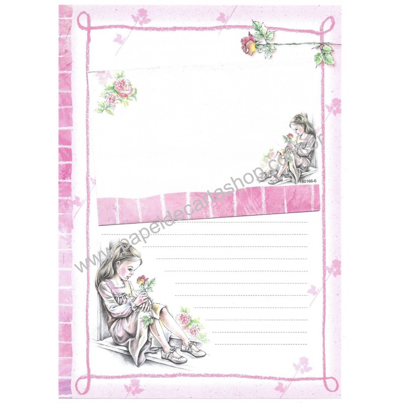 Conjunto de Papel de Carta Shinn Jee Menininha PB180166-6