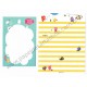 Kit 5 Conjuntos de Papéis de Carta Importados Ninge China