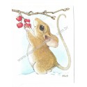 Notecard Cartão Antigo Importado Frisky'n'Frosty LKPowell Current