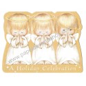 Notecard Antigo Importado HOLIDAY Holly Babes Morehead Hallmark