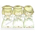 Notecard Antigo Importado Holly Babes Ruth Morehead Hallmark